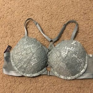 Victoria Secret push-up size 32B sage green bra.